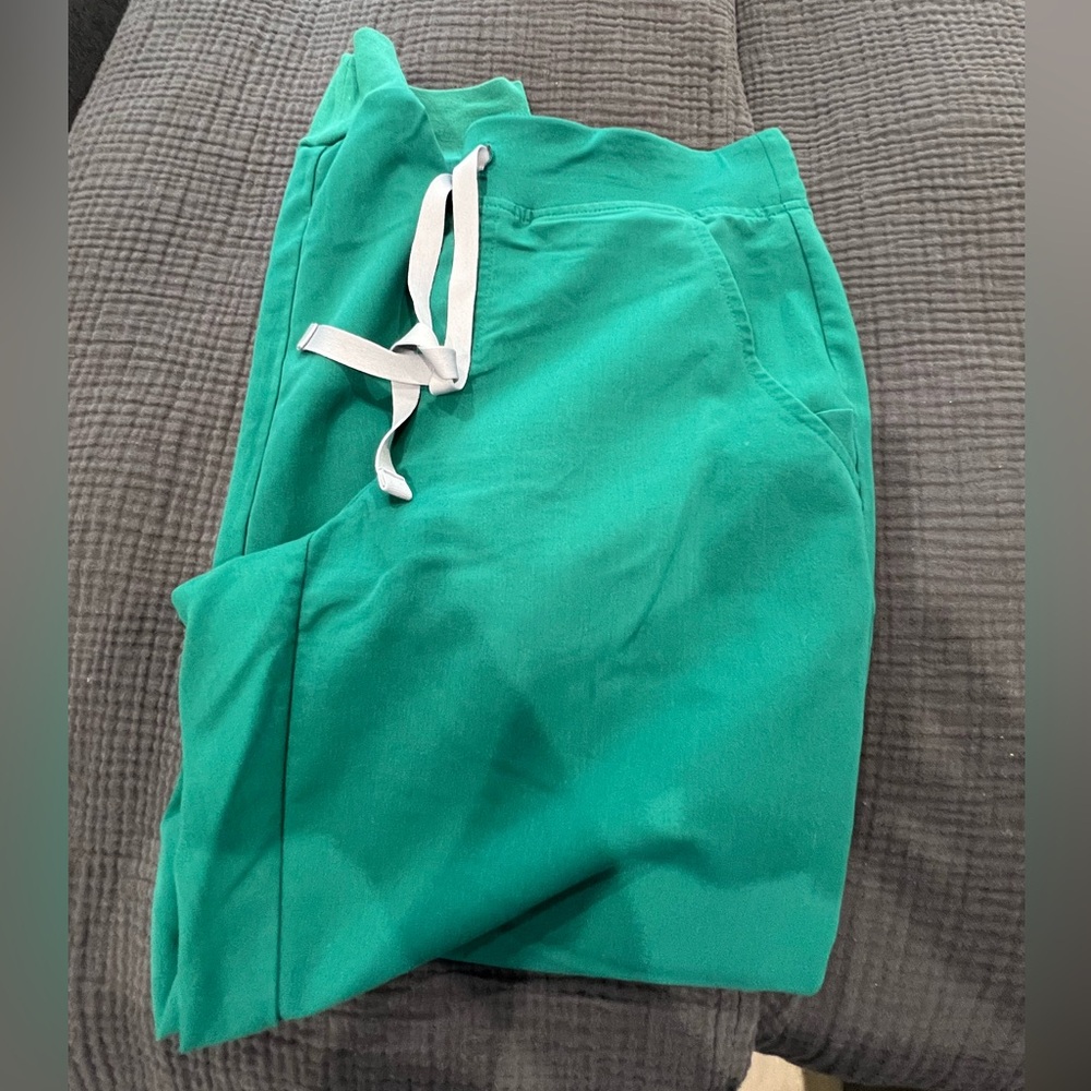 Figs Hunter Green Zamora Joggers and Too